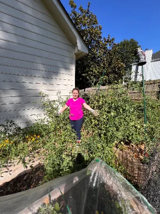 In the garden